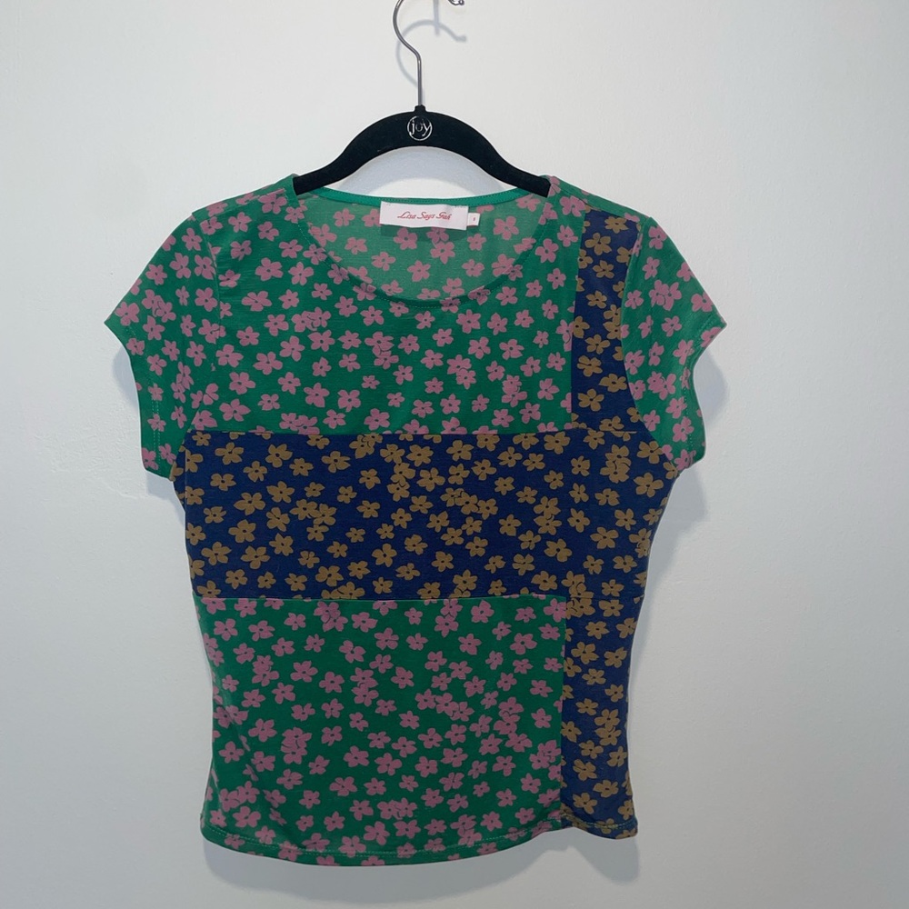 LISA SAYS GAH Color Block Top